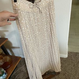 Animal print, tea length pleated skirt!